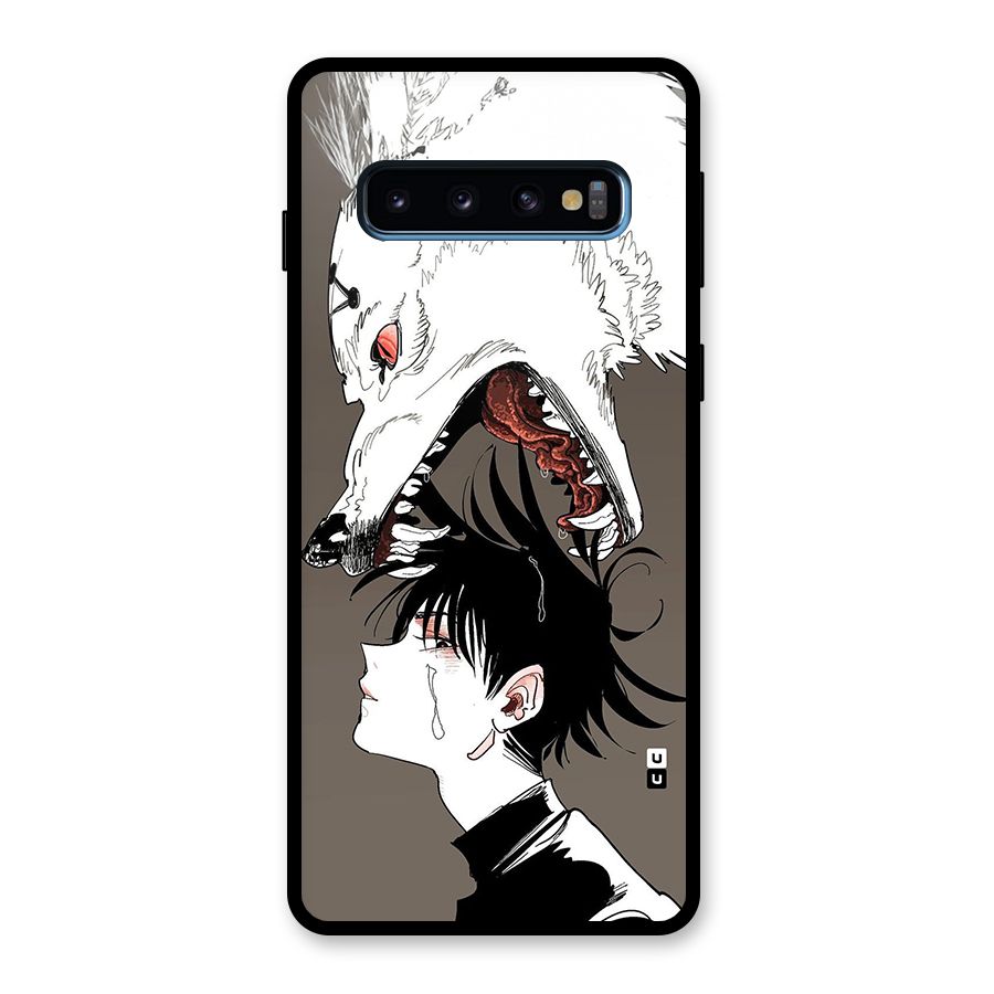 Fushiguro Demon Dog Glass Back Case for Galaxy S10