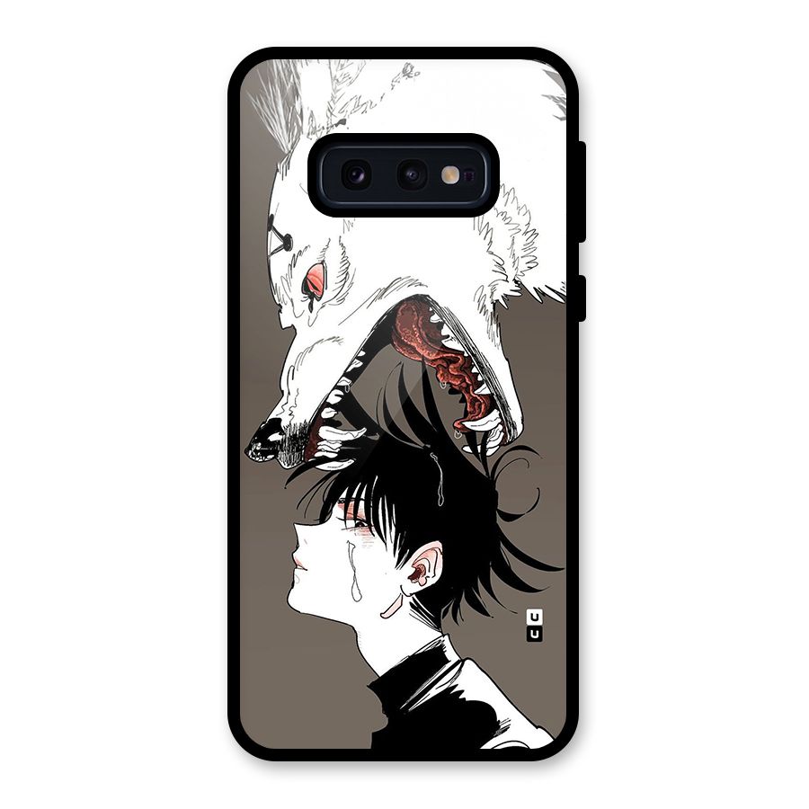 Fushiguro Demon Dog Glass Back Case for Galaxy S10e