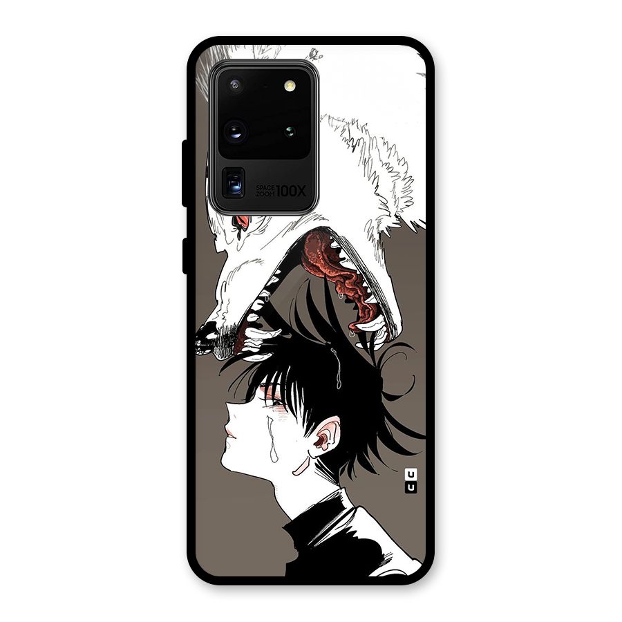 Fushiguro Demon Dog Glass Back Case for Galaxy S20 Ultra