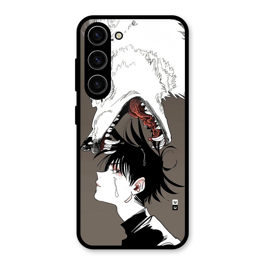 Fushiguro Demon Dog Glass Back Case for Galaxy S23