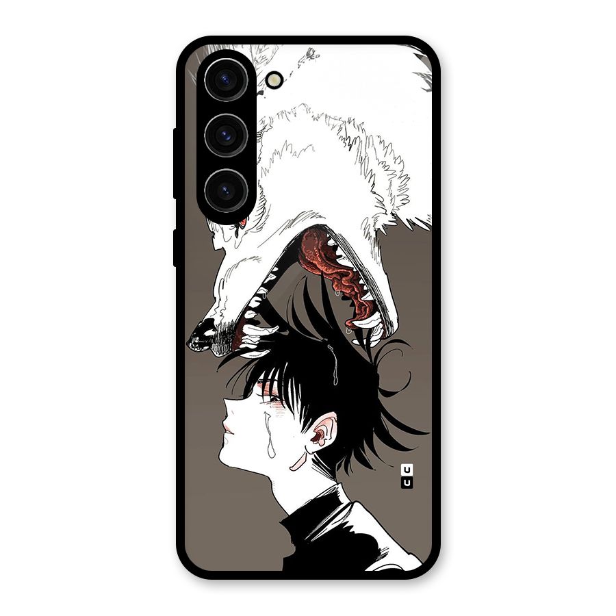 Fushiguro Demon Dog Glass Back Case for Galaxy S23 Plus
