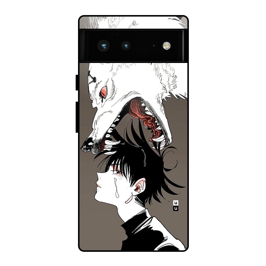 Fushiguro Demon Dog Glass Back Case for Google Pixel 6