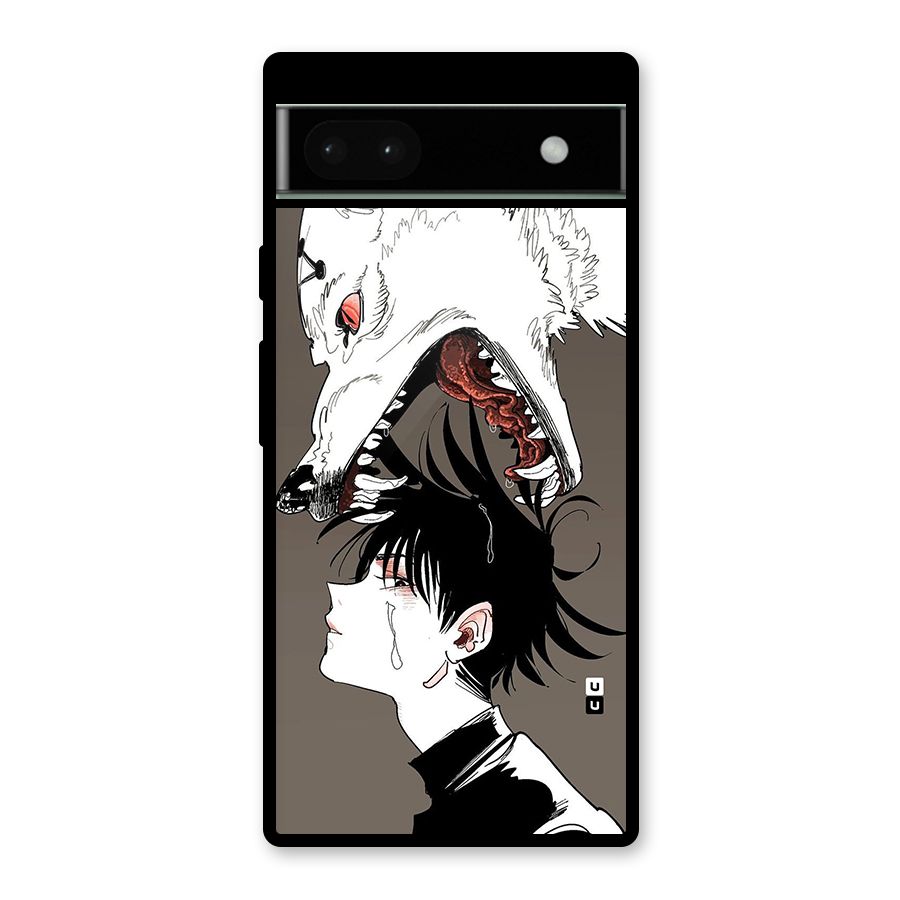 Fushiguro Demon Dog Glass Back Case for Google Pixel 6a