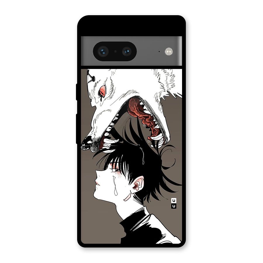 Fushiguro Demon Dog Glass Back Case for Google Pixel 7