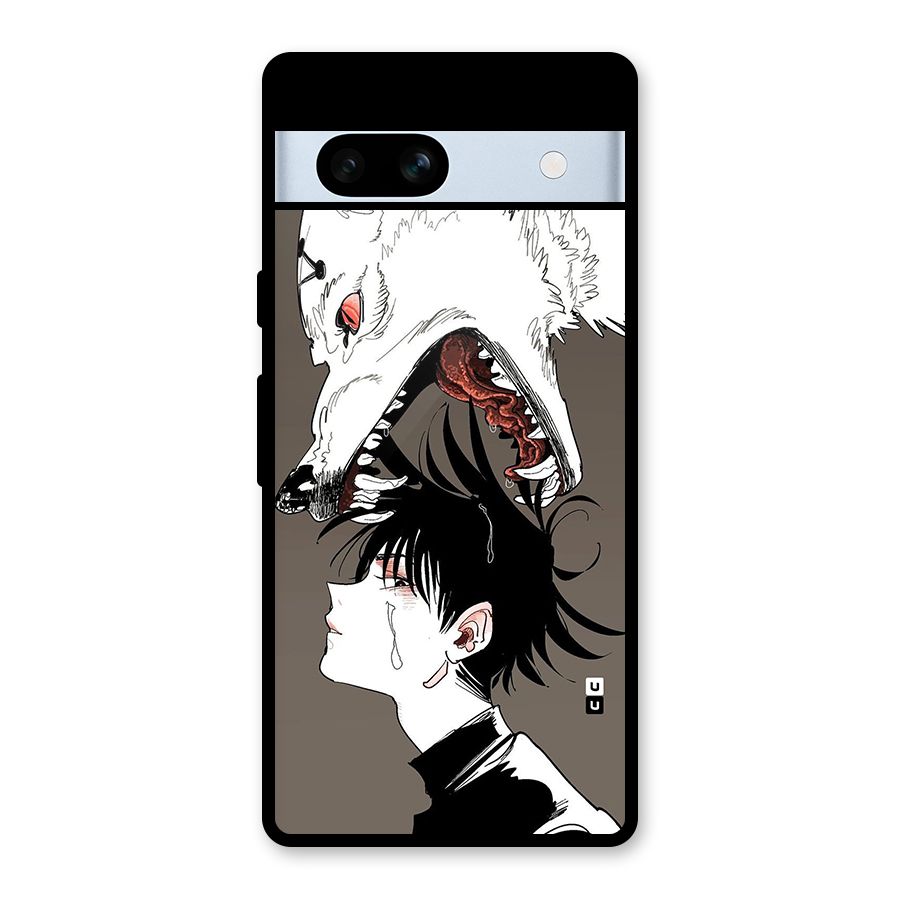 Fushiguro Demon Dog Glass Back Case for Google Pixel 7a