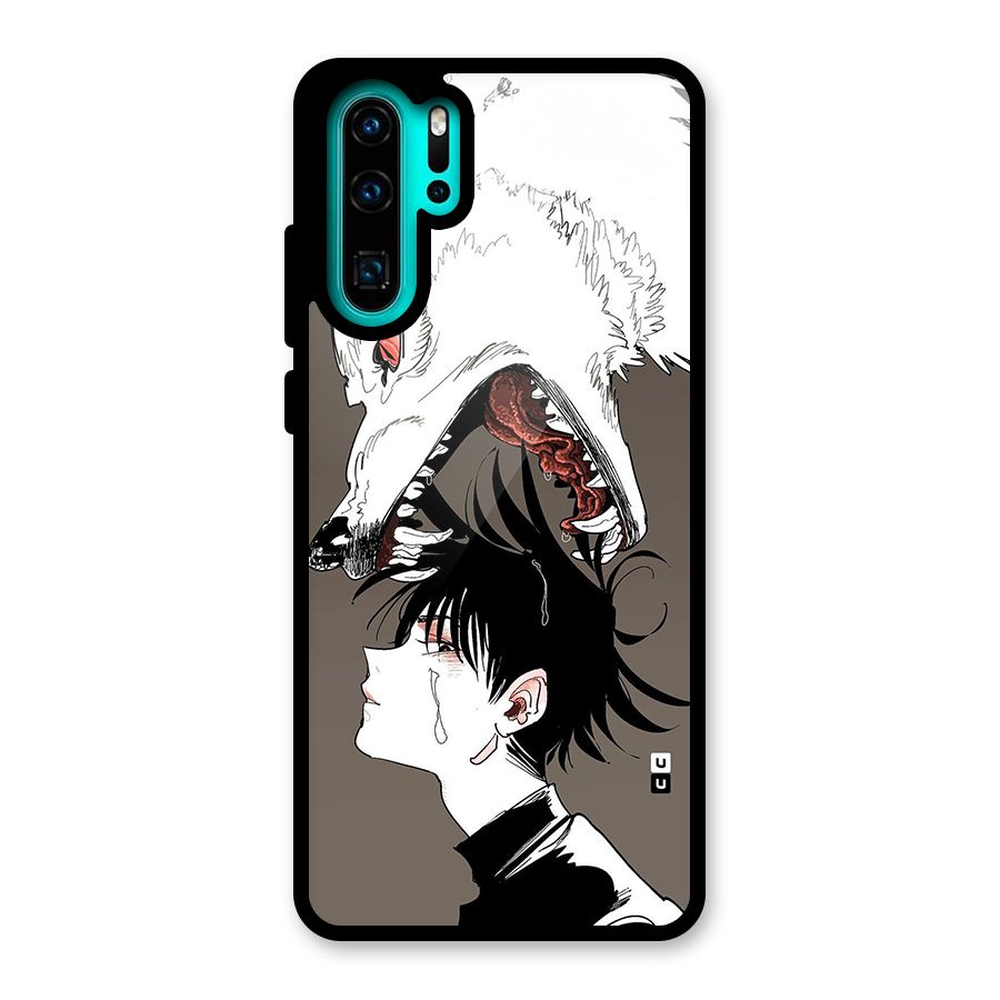 Fushiguro Demon Dog Glass Back Case for Huawei P30 Pro