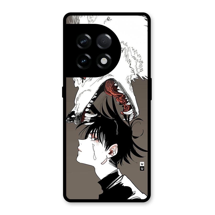 Fushiguro Demon Dog Glass Back Case for OnePlus 11R