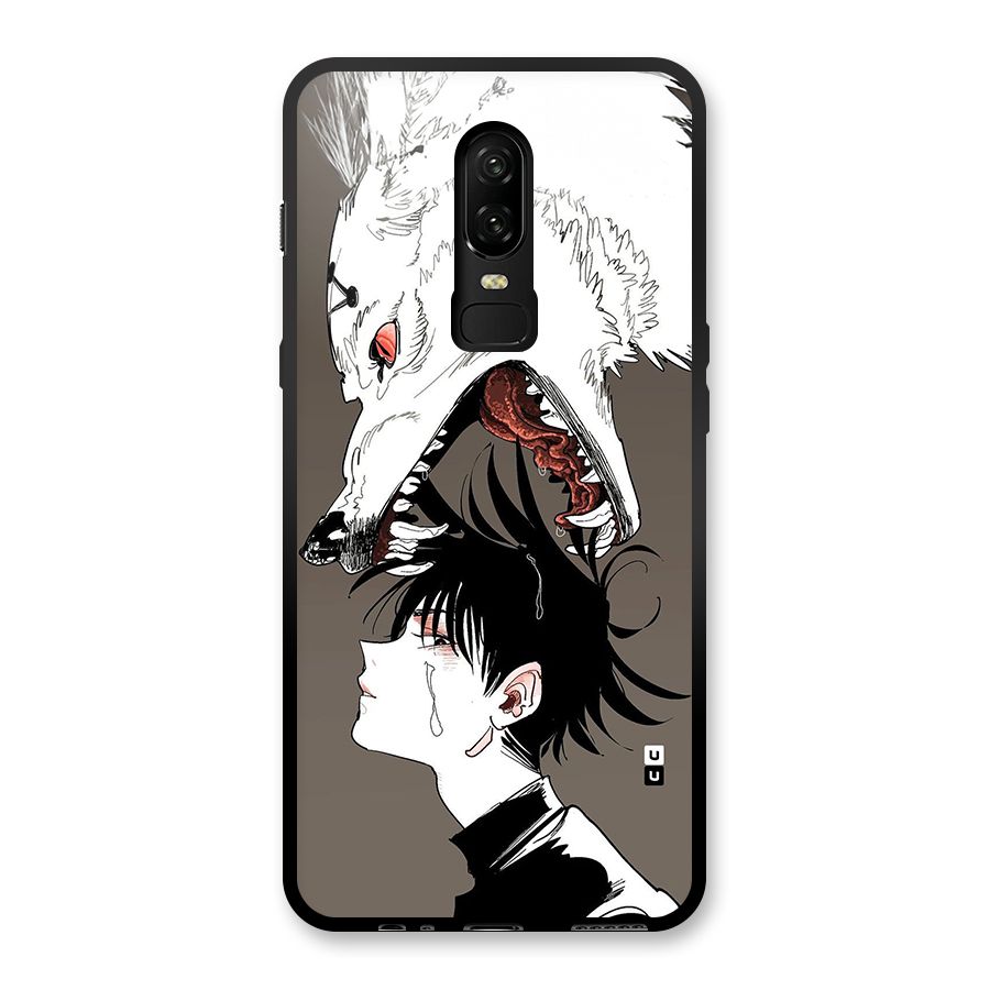 Fushiguro Demon Dog Glass Back Case for OnePlus 6
