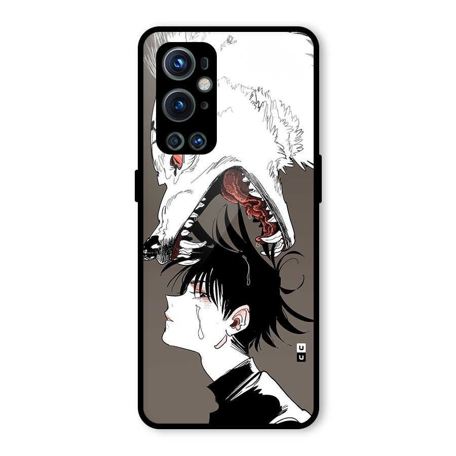 Fushiguro Demon Dog Glass Back Case for OnePlus 9 Pro