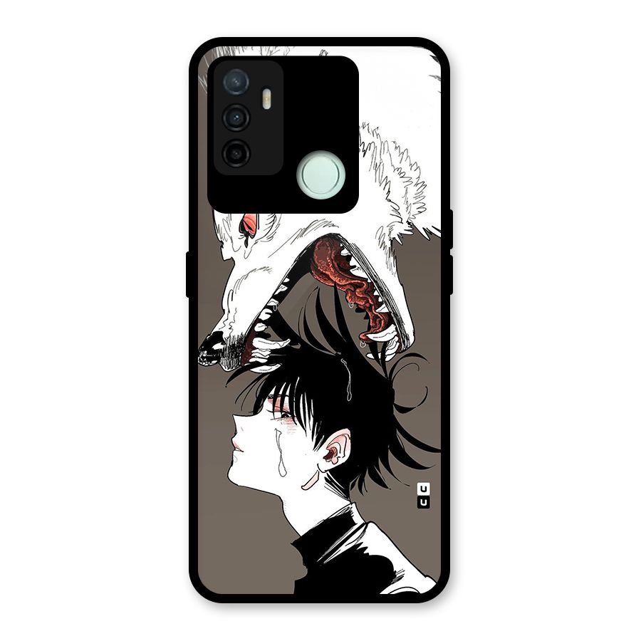 Fushiguro Demon Dog Glass Back Case for Oppo A53