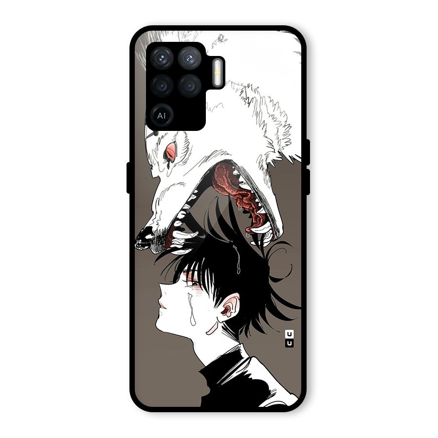 Fushiguro Demon Dog Glass Back Case for Oppo F19 Pro