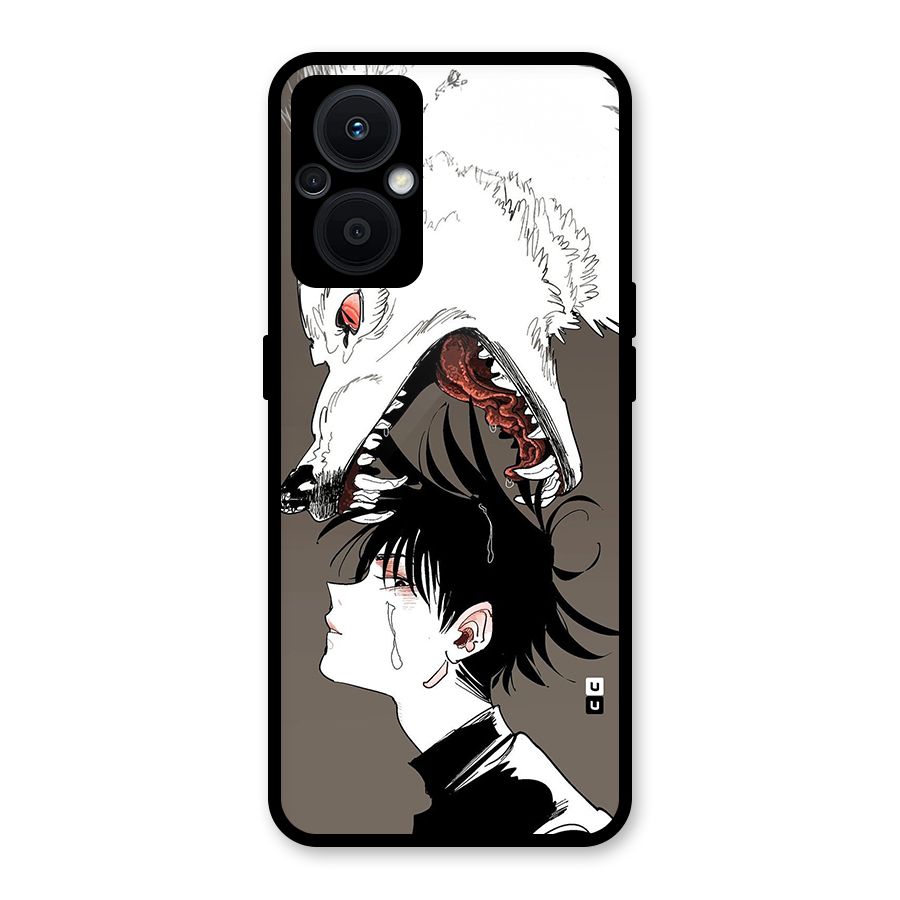 Fushiguro Demon Dog Glass Back Case for Oppo F21s Pro 5G