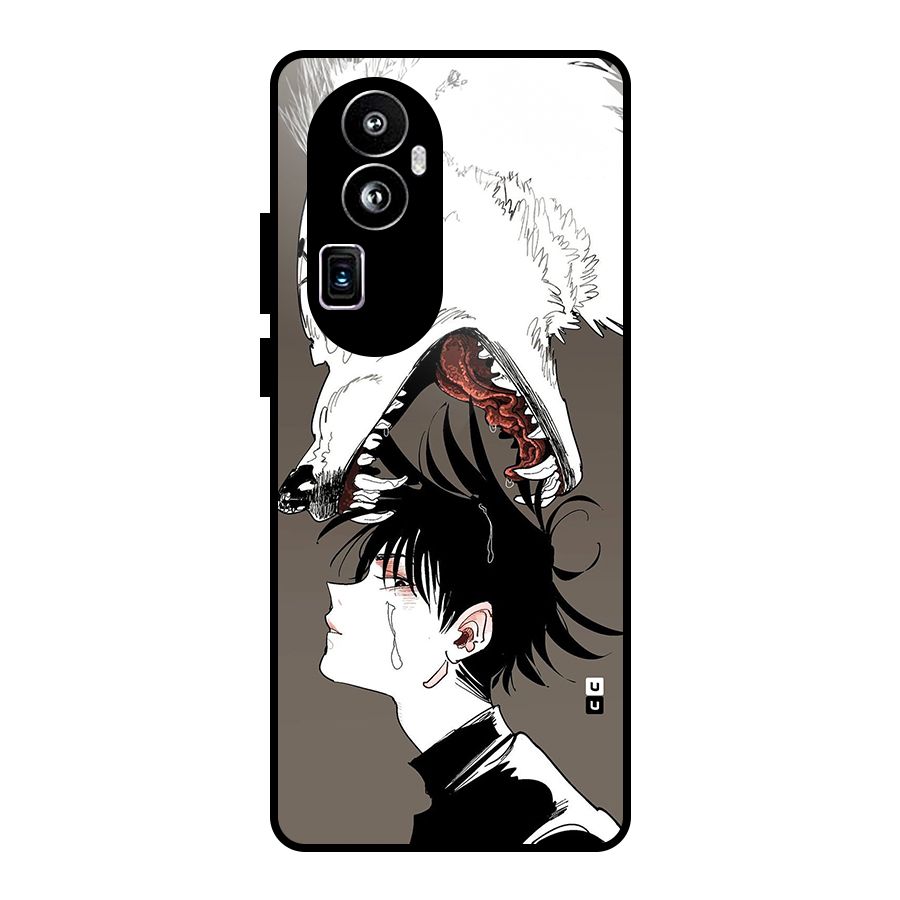 Fushiguro Demon Dog Glass Back Case for Oppo Reno10 Pro Plus