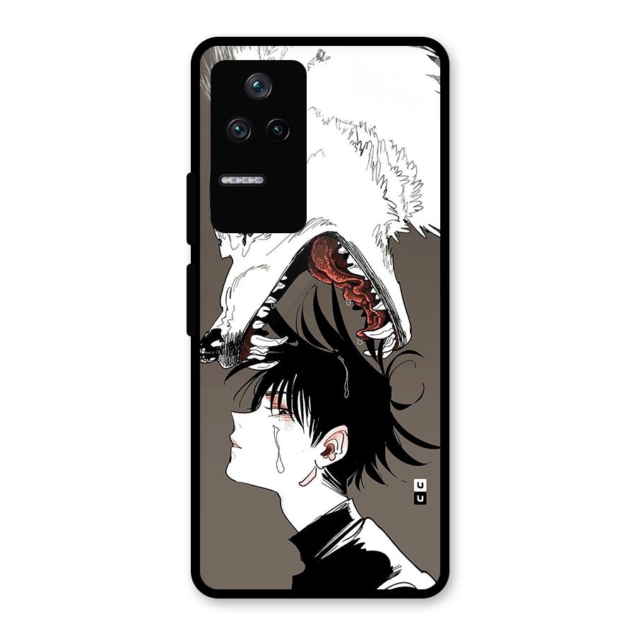 Fushiguro Demon Dog Glass Back Case for Poco F4 5G