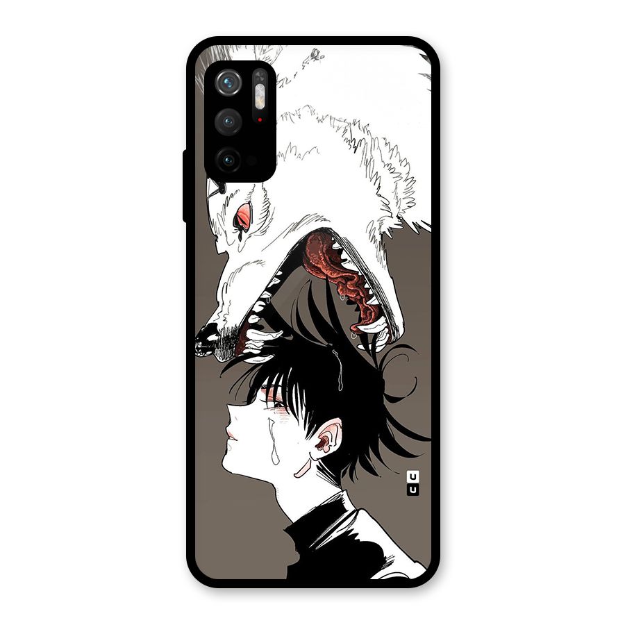 Fushiguro Demon Dog Glass Back Case for Poco M3 Pro 5G