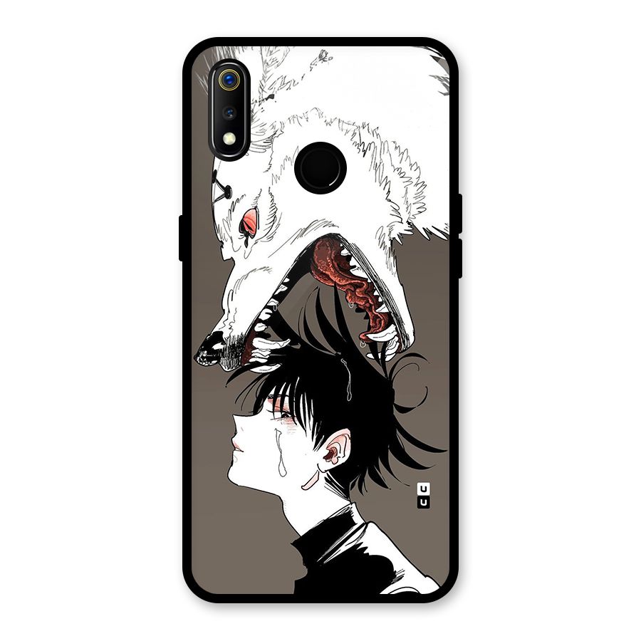 Fushiguro Demon Dog Glass Back Case for Realme 3i