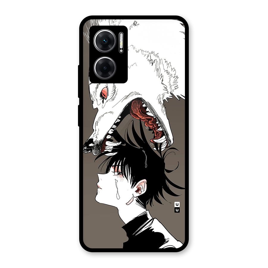 Fushiguro Demon Dog Glass Back Case for Redmi 11 Prime 5G