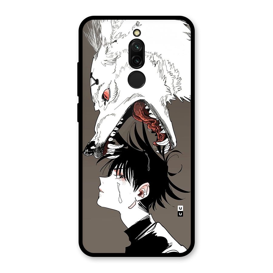Fushiguro Demon Dog Glass Back Case for Redmi 8