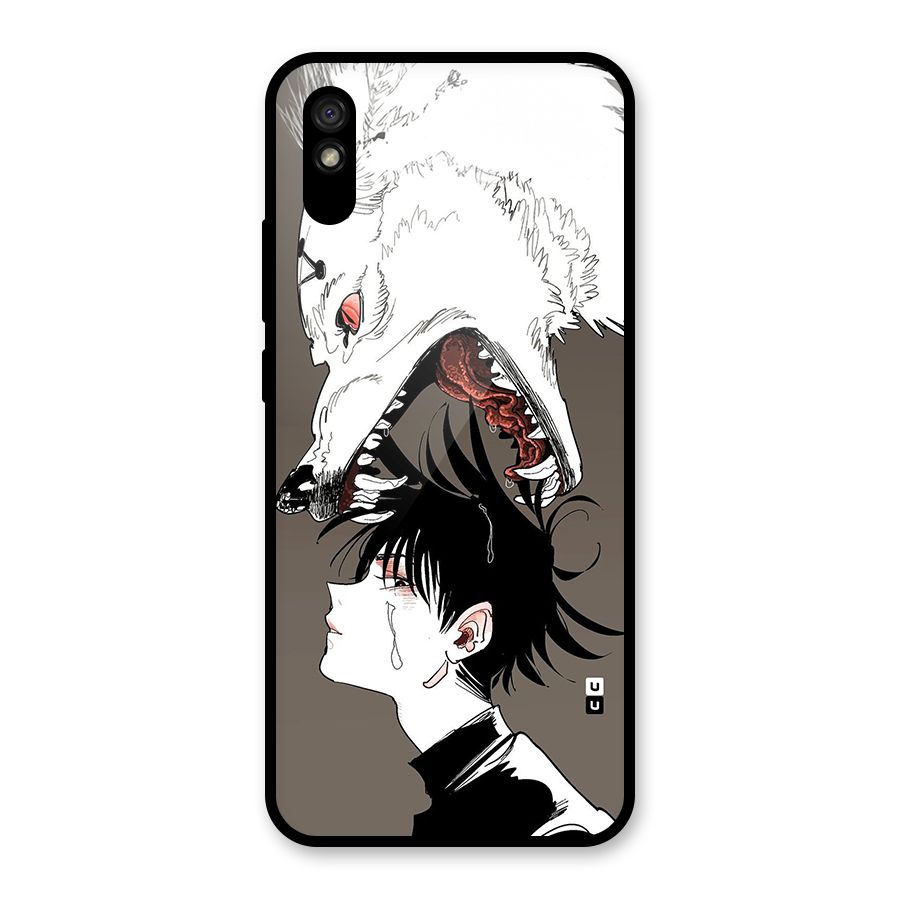 Fushiguro Demon Dog Glass Back Case for Redmi 9A