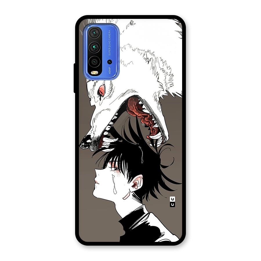 Fushiguro Demon Dog Glass Back Case for Redmi 9 Power