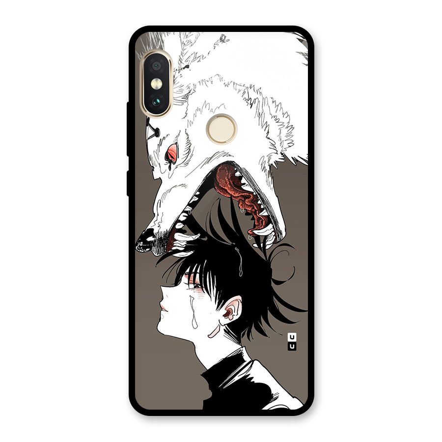 Fushiguro Demon Dog Glass Back Case for Redmi Note 5 Pro