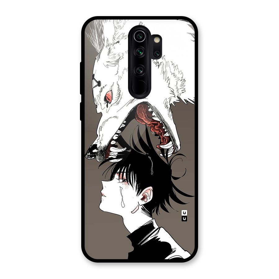 Fushiguro Demon Dog Glass Back Case for Redmi Note 8 Pro