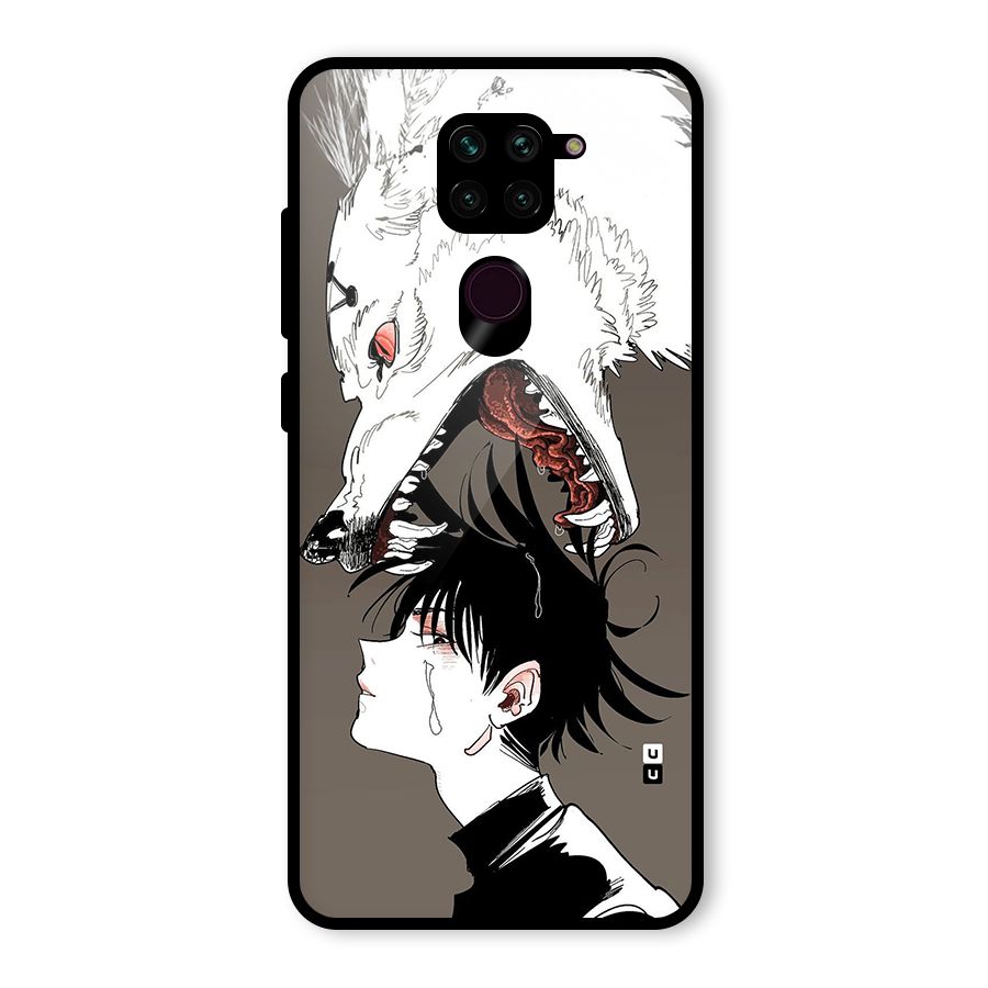 Fushiguro Demon Dog Glass Back Case for Redmi Note 9
