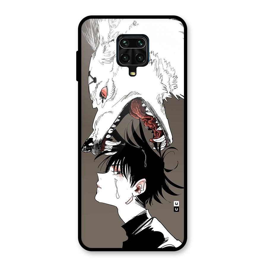 Fushiguro Demon Dog Glass Back Case for Redmi Note 9 Pro