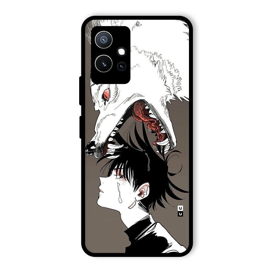Fushiguro Demon Dog Glass Back Case for Vivo T1 5G