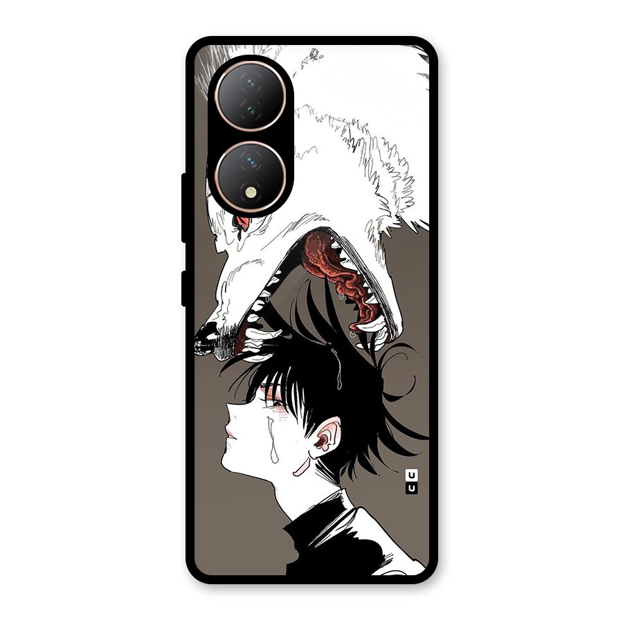 Fushiguro Demon Dog Glass Back Case for Vivo T2