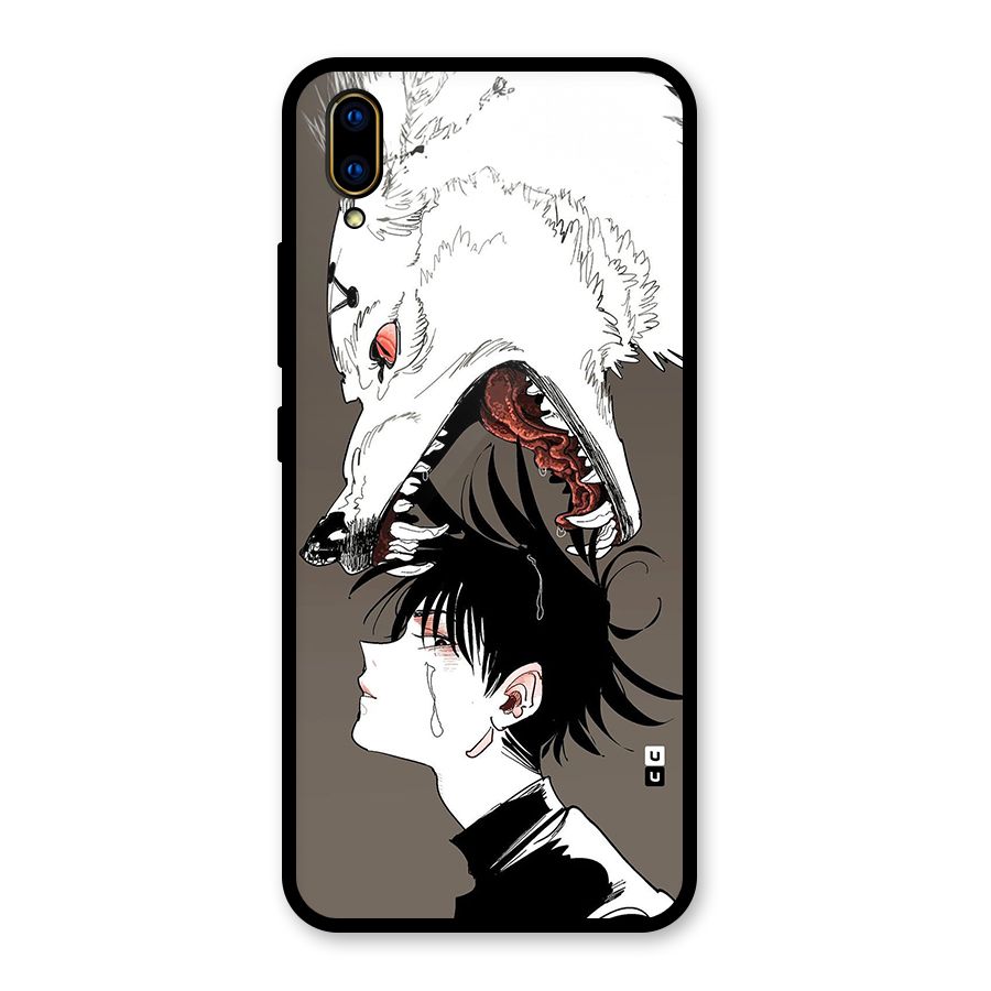 Fushiguro Demon Dog Glass Back Case for Vivo V11 Pro