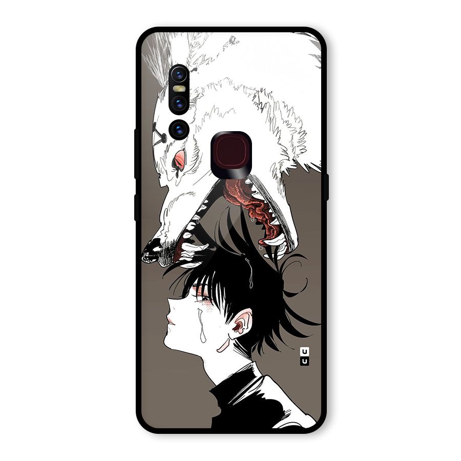 Fushiguro Demon Dog Glass Back Case for Vivo V15