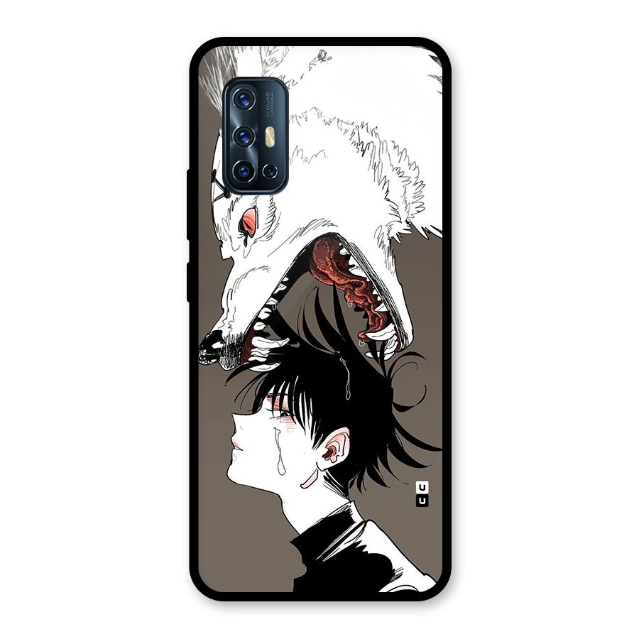 Fushiguro Demon Dog Glass Back Case for Vivo V17