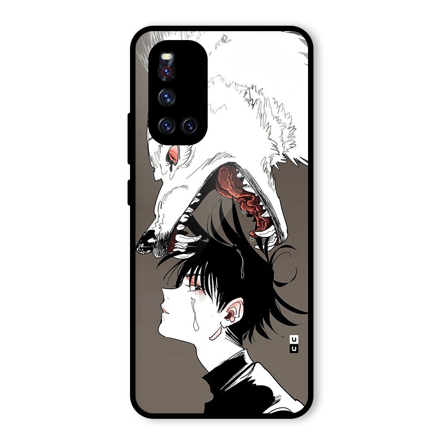 Fushiguro Demon Dog Glass Back Case for Vivo V19