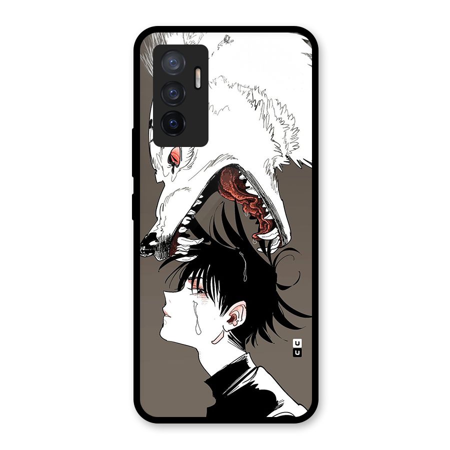 Fushiguro Demon Dog Glass Back Case for Vivo V23e