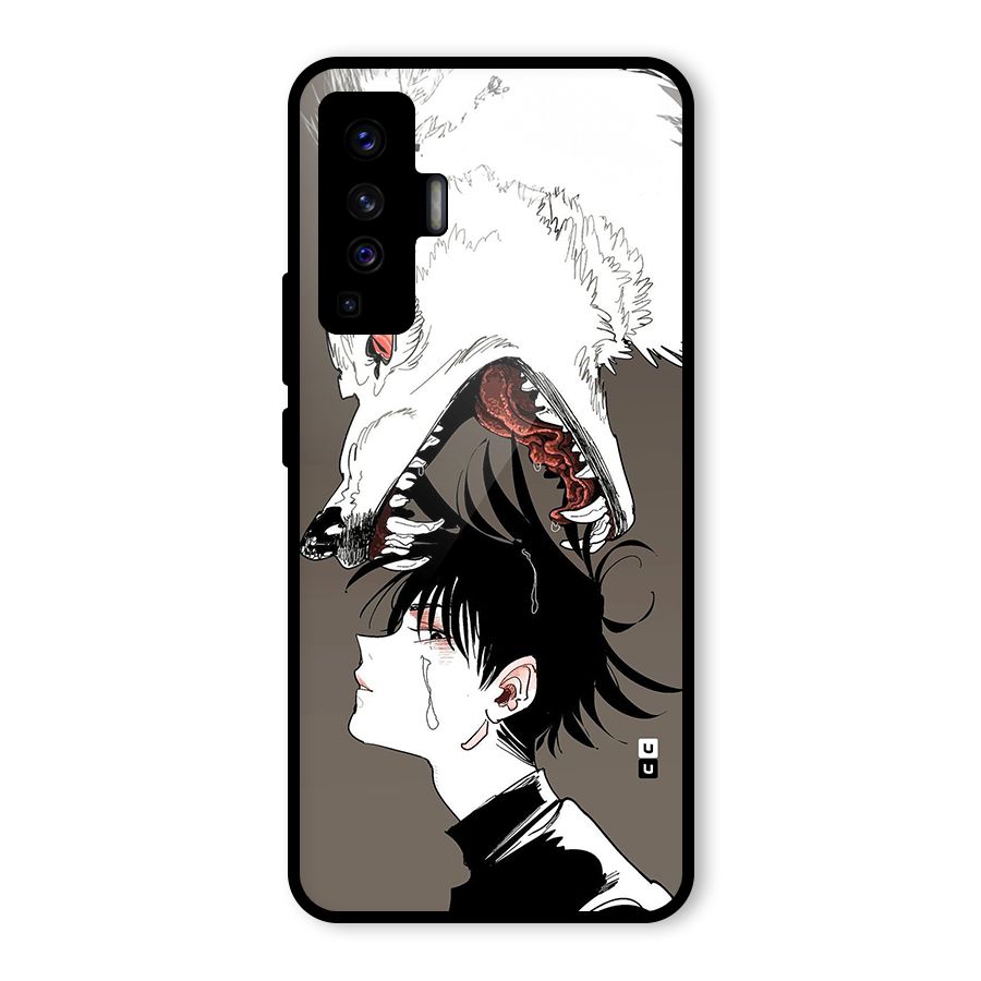 Fushiguro Demon Dog Glass Back Case for Vivo X50