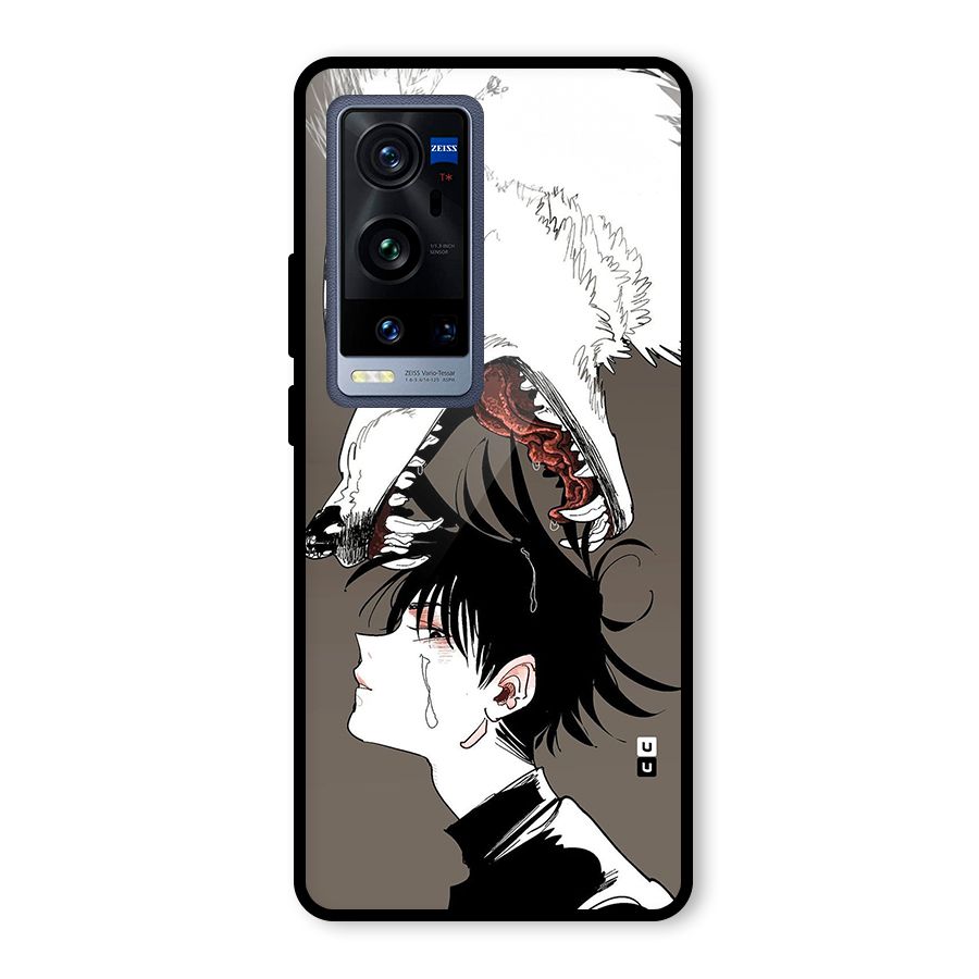 Fushiguro Demon Dog Glass Back Case for Vivo X60 Pro Plus