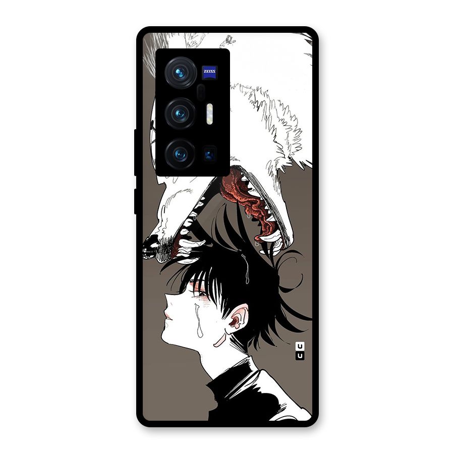 Fushiguro Demon Dog Glass Back Case for Vivo X70 Pro Plus