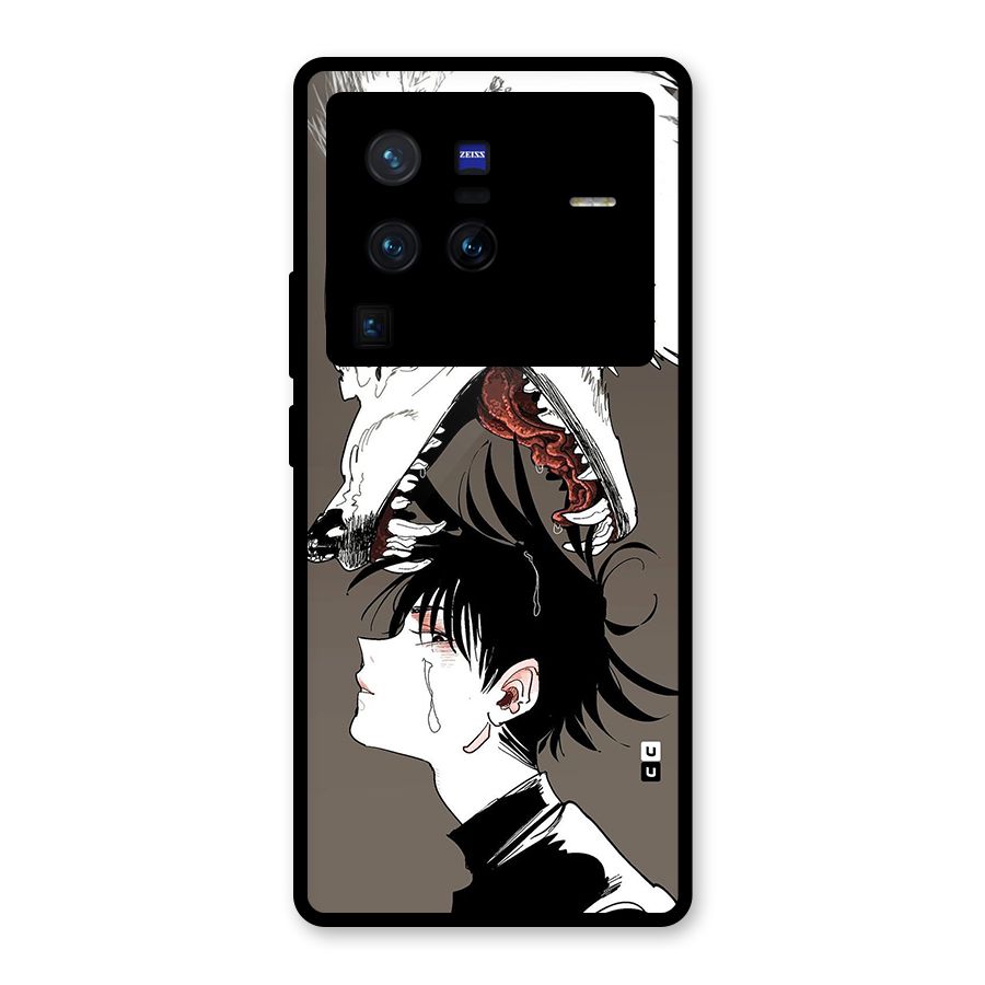 Fushiguro Demon Dog Glass Back Case for Vivo X80 Pro