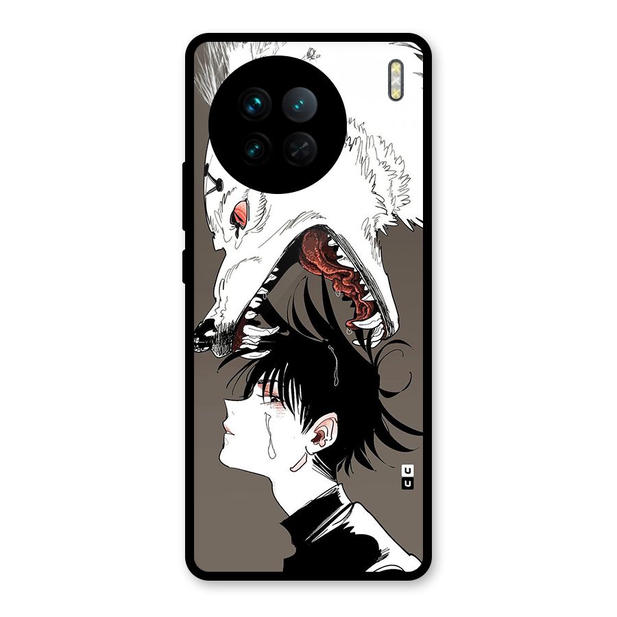 Fushiguro Demon Dog Glass Back Case for Vivo X90
