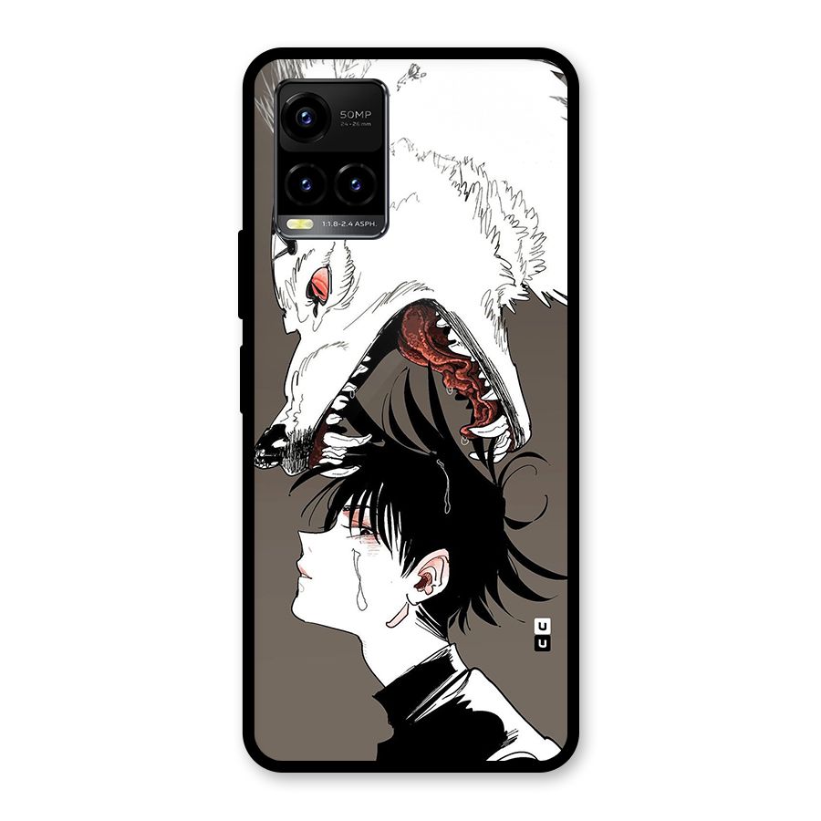 Fushiguro Demon Dog Glass Back Case for Vivo Y21T