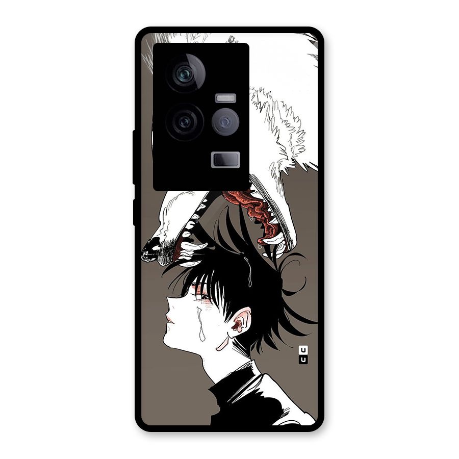 Fushiguro Demon Dog Glass Back Case for Vivo iQOO 11 5G