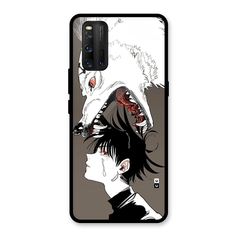 Fushiguro Demon Dog Glass Back Case for Vivo iQOO 3