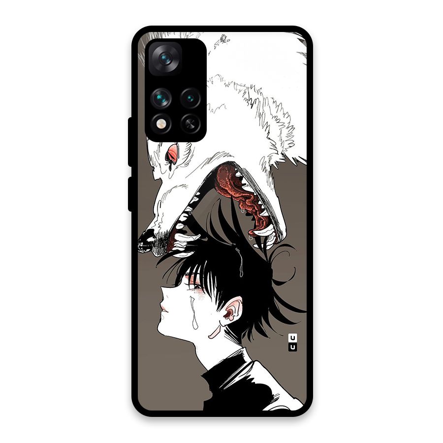 Fushiguro Demon Dog Glass Back Case for Xiaomi 11i HyperCharge 5G