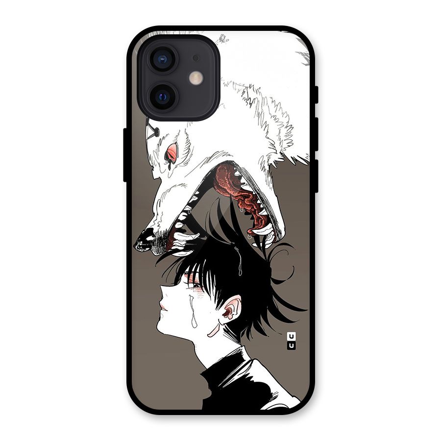 Fushiguro Demon Dog Glass Back Case for iPhone 12