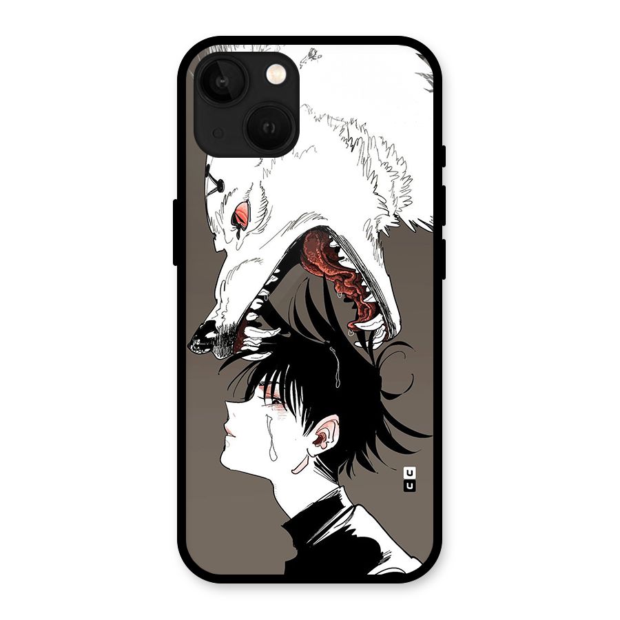 Fushiguro Demon Dog Glass Back Case for iPhone 13