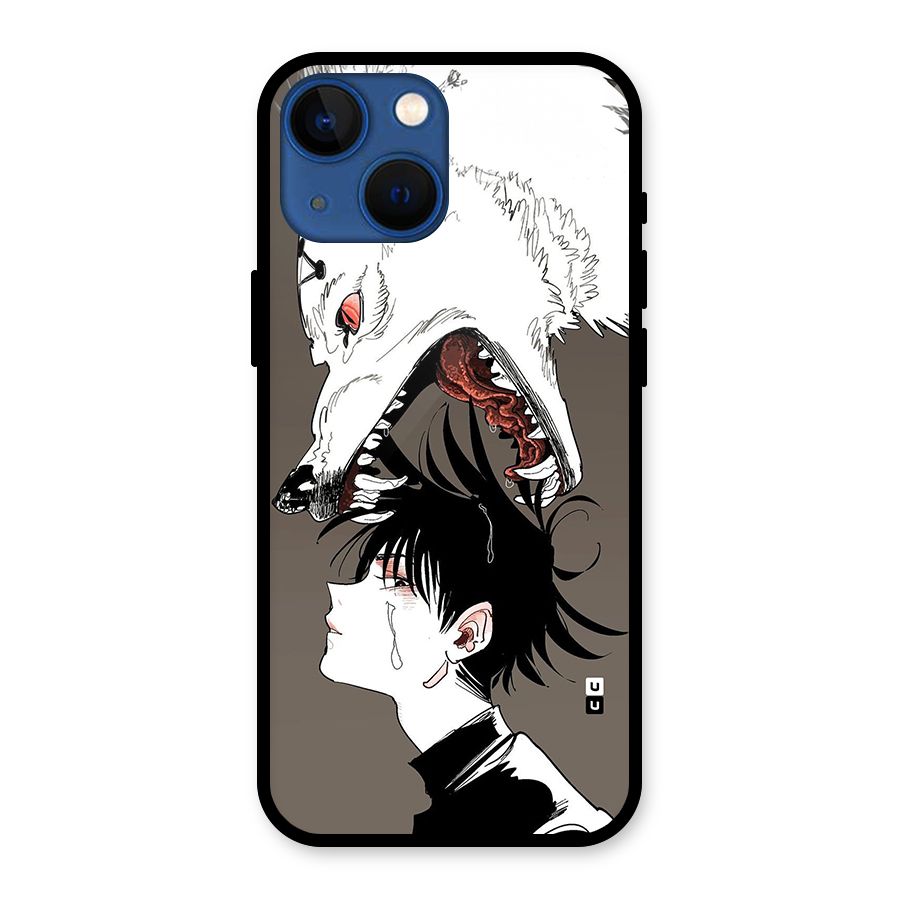 Fushiguro Demon Dog Glass Back Case for iPhone 13 Mini