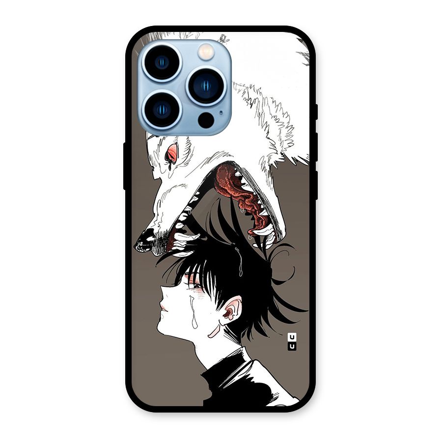 Fushiguro Demon Dog Glass Back Case for iPhone 13 Pro