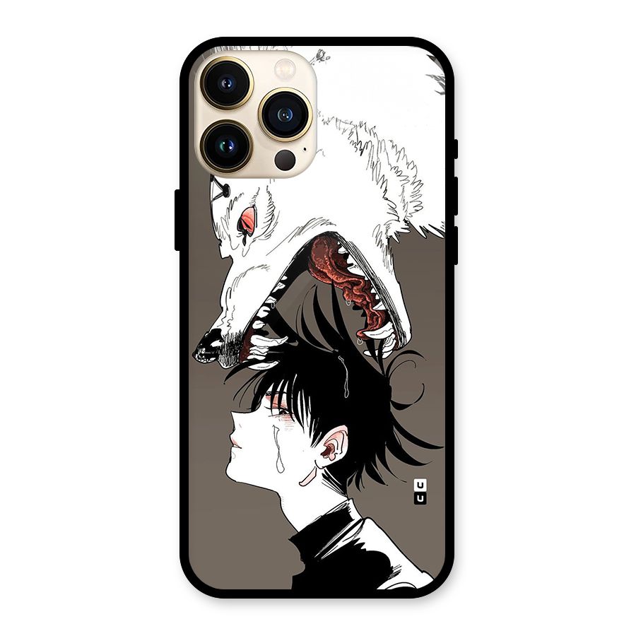 Fushiguro Demon Dog Glass Back Case for iPhone 13 Pro Max