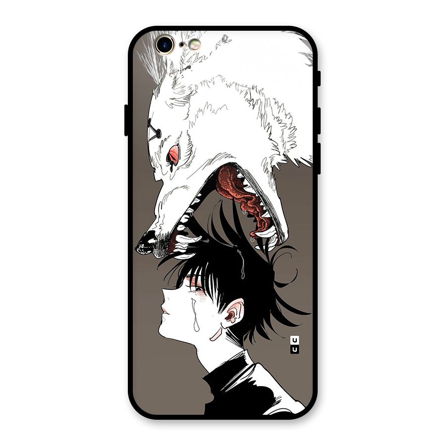 Fushiguro Demon Dog Glass Back Case for iPhone 6 6S